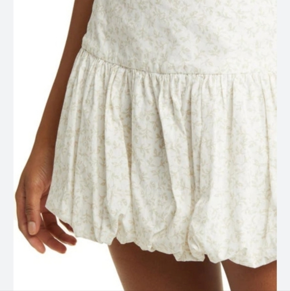 BP. Bubble‎ Miniskirt In White Floral Print New Without Tags M